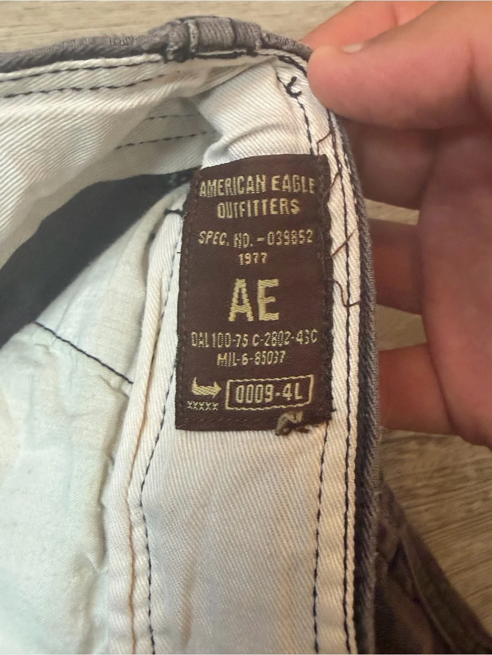American Eagle Outfitters Men's Cargo Shorts - Charcoal Gray